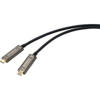 SpeaKa Professional USB-C / DisplayPort Anschlusskabel 10.00 m SP-9505620 TPE-Mantel Schwarz [1x USB-C Stecker - 1x USB-C Stecker] (SP-9505620)