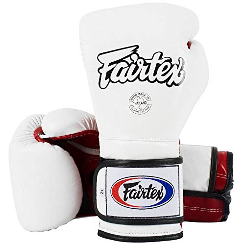 Fairtex Boxhandschuhe, BGV9, weiß-rot Größe 12 Oz