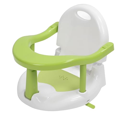 Baby Badesitz, rutschfest einstellbare Höhe Badewanne Sicherheit Stuhl für Baby sitzen, niedliche Form Surround faltbar Dusche Sitz mit 4 Saugnäpfe für Kleinkinder Kleinkinder