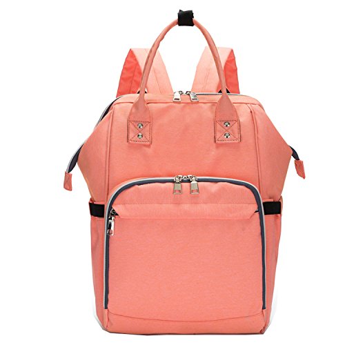 bigforest Large Capacity Mummy Backpack Travel Bag multifunction 4pcs/set Baby Diaper Nappy Changing Handbag Orange