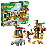 LEGO 10906 DUPLO Town Baumhaus im Dschungel Bauset, Lernspielzeug für Kleinkinder im Alter von 2-5 Jahren, mit 6 DUPLO-Tierfiguren