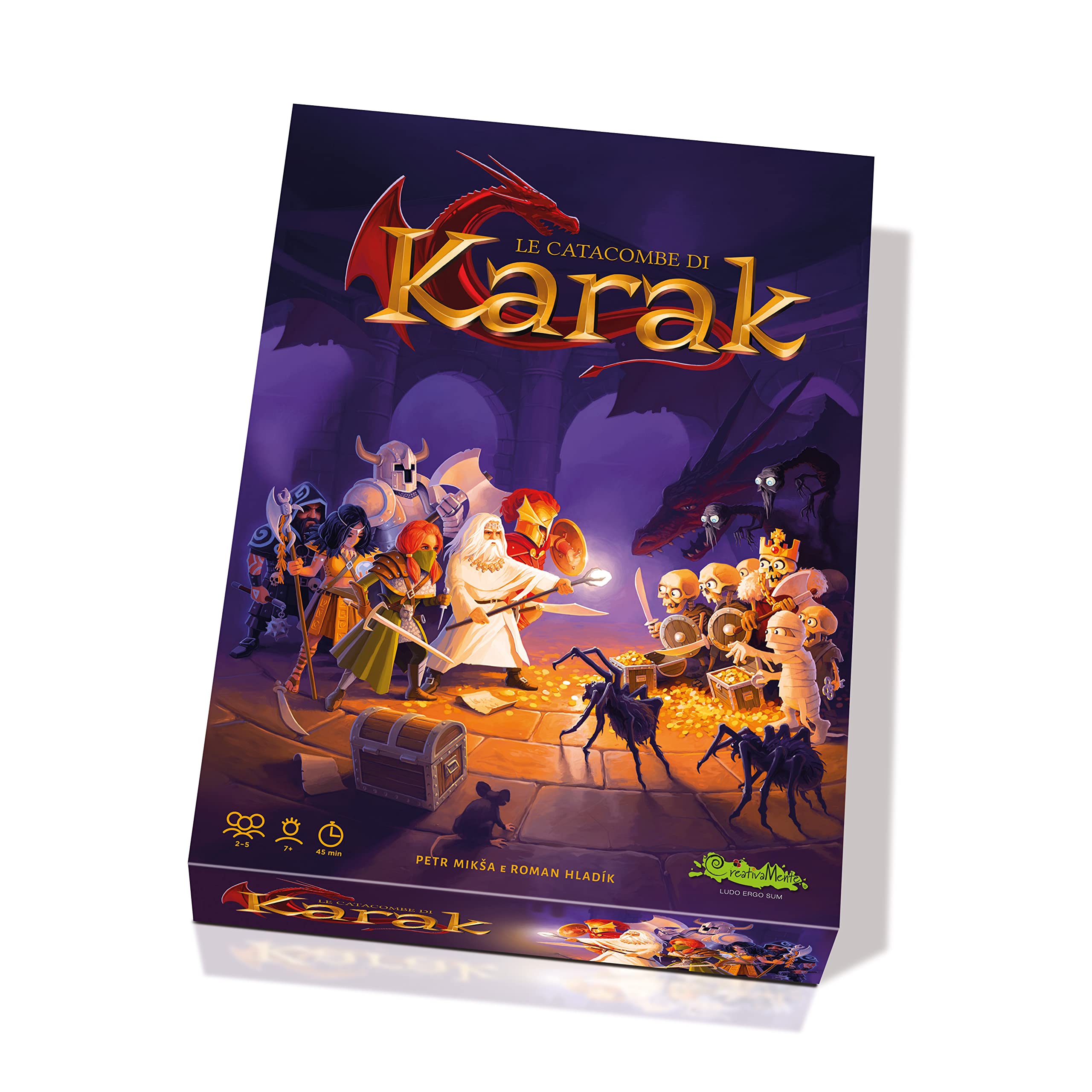 CreativaMente - Die Katakomben von Karak - Italienische Version - Spiel in Box, 7+ Jahre