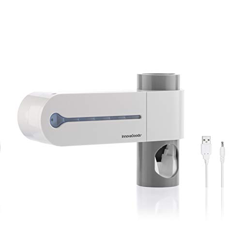 InnovaGoods - UV-Sterilisator für Zahnbürsten mit Halterung und Smiluv Zahnpasta