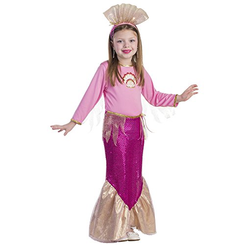 Dress Up America Kleine Mädchen Prinzessin Meerjungfrau rosa Kostüm - Größe Groß (12-14 Jahre)