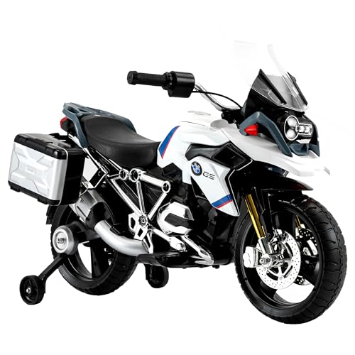 ROLLPLAY Elektro-Motorrad, Mit Stützrädern, Für Kinder ab 3 Jahren, Bis max. 35 kg, 6-Volt-Akku, Bis zu 4 km/h, BMW R1200 GS Adventure Motorcycle