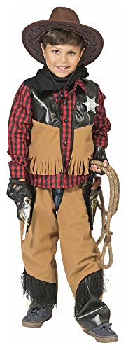 Funny Fashion Cowboy Kostüm Austin für Jungen | Kinder Wilder Westen Karnevalskostüm 116