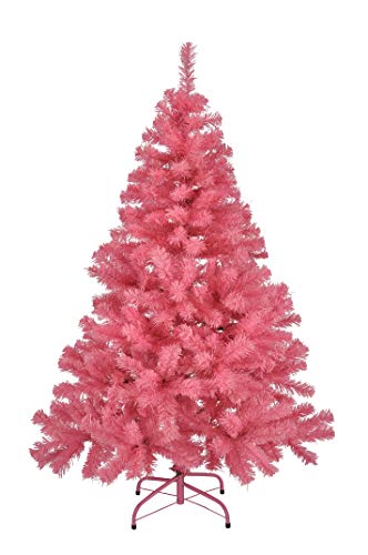 Benelando Künstlicher Weihnachtsbaum in rosa in Zwei Größen (150 cm)