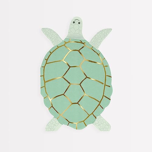 Meri Meri Servietten mit Schildkrötenmotiv, 16 Stück