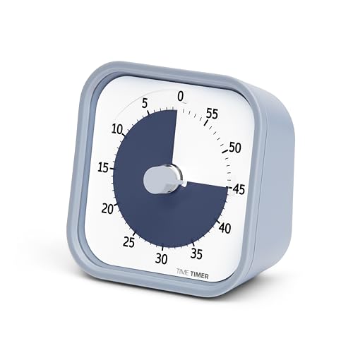 Time Timer Home MOD - 60 Minuten Visueller Timer Home Edition für Kinder – Homeschooling, Timer für Schultisch, Bürotisch und Meetings mit lautlosem Betrieb