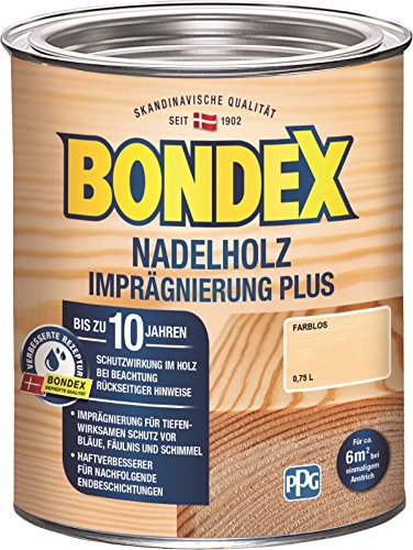 Bondex Imprägnierung Plus 2,5L Holzschutz Grundierung Holzgrundierung