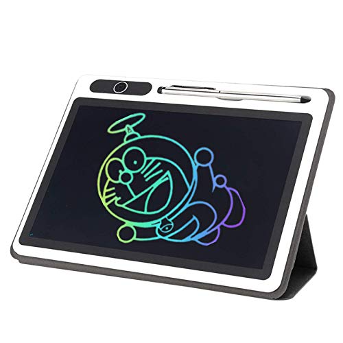 LCD-Schreibtafel, Elektronischer Notizblock Zeichenblock Business Handmalwerkzeug 10-Zoll-Handschrift Zeichnung elektronische Tafel mit Kunstledertasche