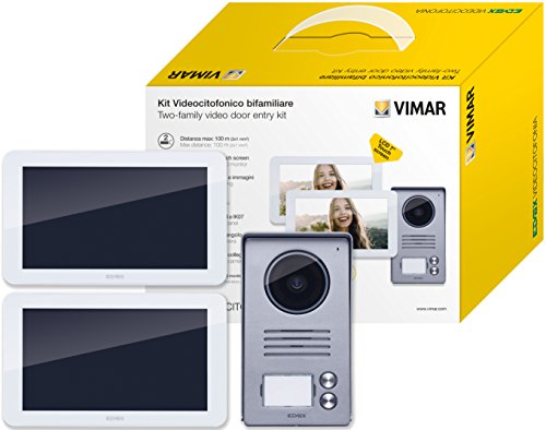 Vimar K40916 Videotürsprechanlage für Video 7" Ts Bifam Alim. Multispina Metall Tecnopolymer grau