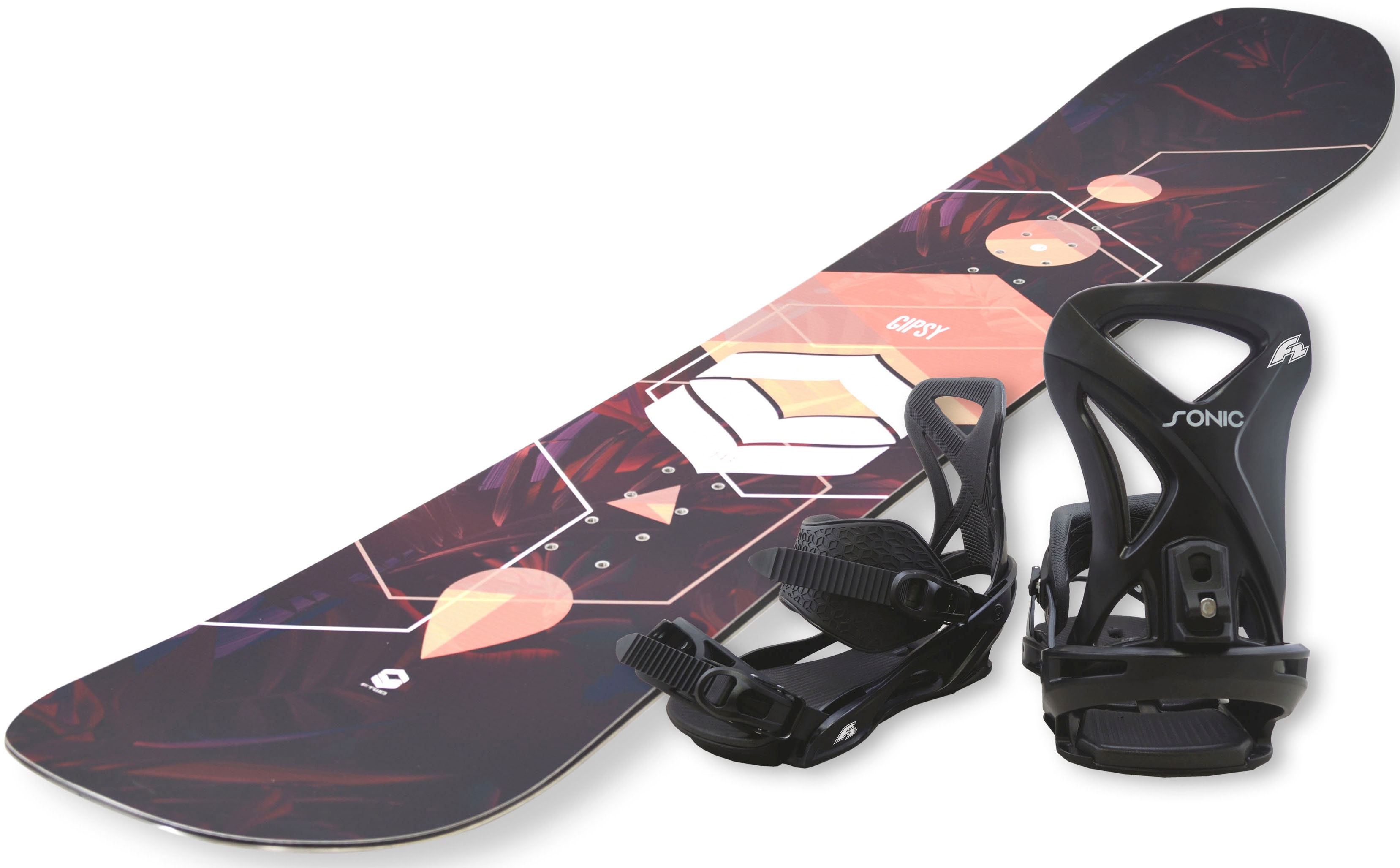 F2 Snowboard "FTWO Gipsy woman peach", (Set, 2er-Pack)