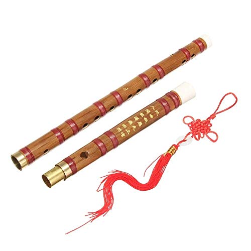 VIDOO Chinesischer Bambus Holzbläser Flöte C E F G Schlüssel Professionelle Musikinstrumente-G