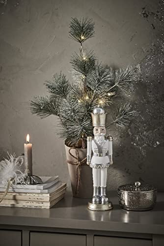 Lene Bjerre Tinsie Figur weiß 6x5x22cm Polyresin Weihnachtsdeko Advent