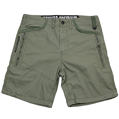 Yakuza Premium Herren Cargo Shorts 3451 Olive Kurze Hose 3XL