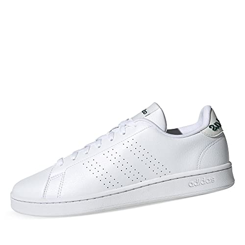 adidas Herren Sneaker Advantage FTWR White/FTWR White/Collegiate Green 42 2/3