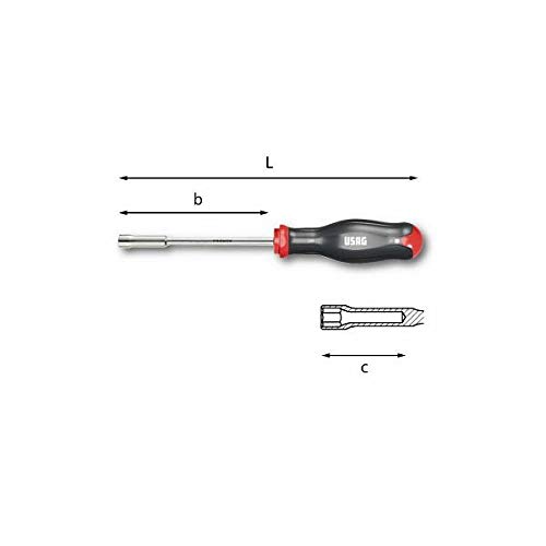 Usag Steckschlüssel mit Griff, Art.299, 8 mm