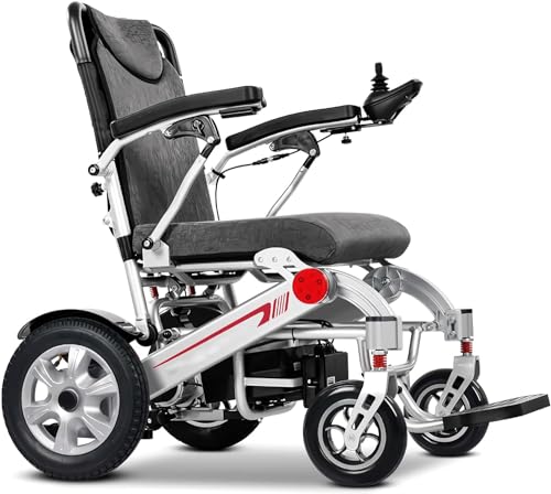 Elektrischer Rollstuhl Elektrisch Faltbar Leicht Elektrorollstuhl Für Ältere Menschen, Elektrische Rollstühle Für Die Wohnung, Aluminium-Reiserollstuhl