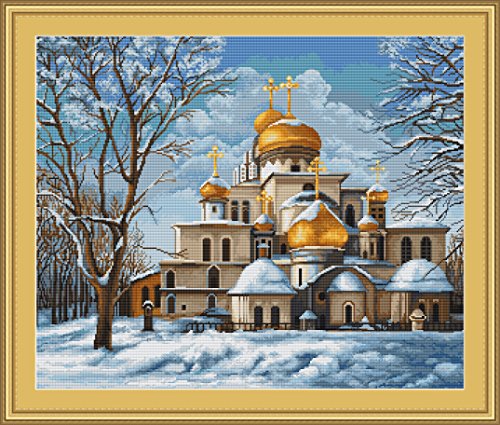 Luca-S LG479 Wandteppich, Motiv Orthodoxe Kirche, Maße: 26 x 32 cm