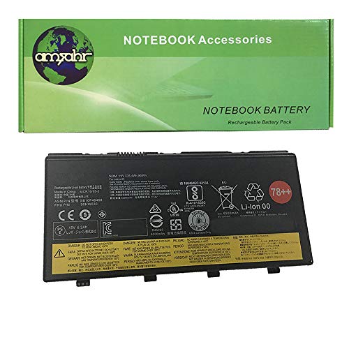 amsahr LEN00HW030-02 Ersatz Batterie für Lenovo 00HW030, Lenovo ThinkPad P70 (15V, 6400mAh, 96Wh) schwarz