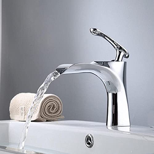 Badarmaturen, Waschbeckenarmaturen für Badezimmer, Einhand-Waschtischarmatur aus Messing, Badezimmer-Waschtischarmatur, Einhand-Heiß- und Kaltwassertank-Wasserhahn, Desktop-Kran-WC-Wasserhahn (Farbe: