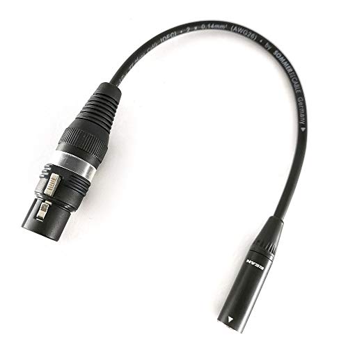 Mini-XLR 30cm Audio-Adapter auf XLR Buchse Blackmagic Kamera Adapterkabel 3-pol - SC-AK-REAN-mXLR-XLR-0030