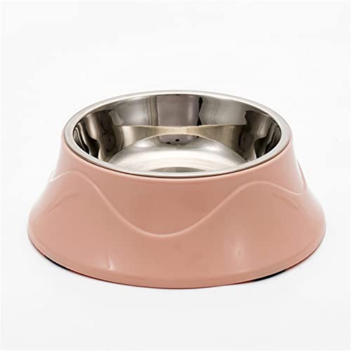 SUICRA Futternäpfe Stainless Steel Large Pet Bowl (Color : Pink, Size : 28cm)