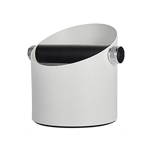 FASE Knock Box für mit abnehmbarer Abklopfstange, Espressomaschine, Küchenzubehör, Weiß