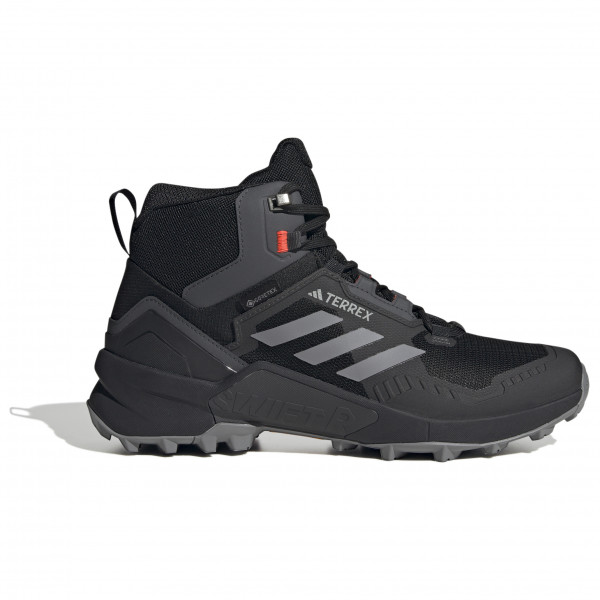adidas Herren Terrex Swift R3 MID GTX Sneaker, core Black/Grey Three/solar red, 43 1/3 EU