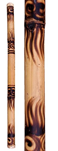 Regenmacher aus Bambus gebrannt Länge 120 cm Branding burned Regen imitieren Naturgeräusch Klang Percussion Weltmusik