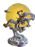 Anime One Piece Nika Monkey D. Luffy Minifigur Flying to The Moon Special Style Sun God Luffy Collection Modell Figur Tisch Kuchendekoration Ornamente 28 cm