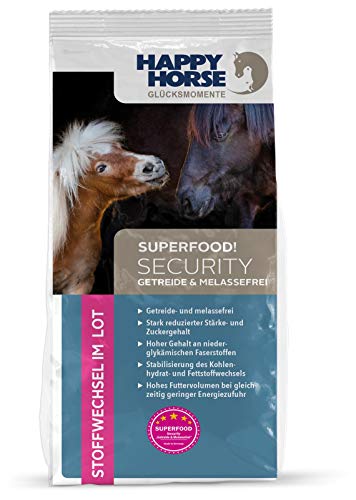 Happy Horse Sensitive Security 2 x 14 kg getreidefrei - melassefrei - zur Gewichtsreduktion oder als Stehfutter