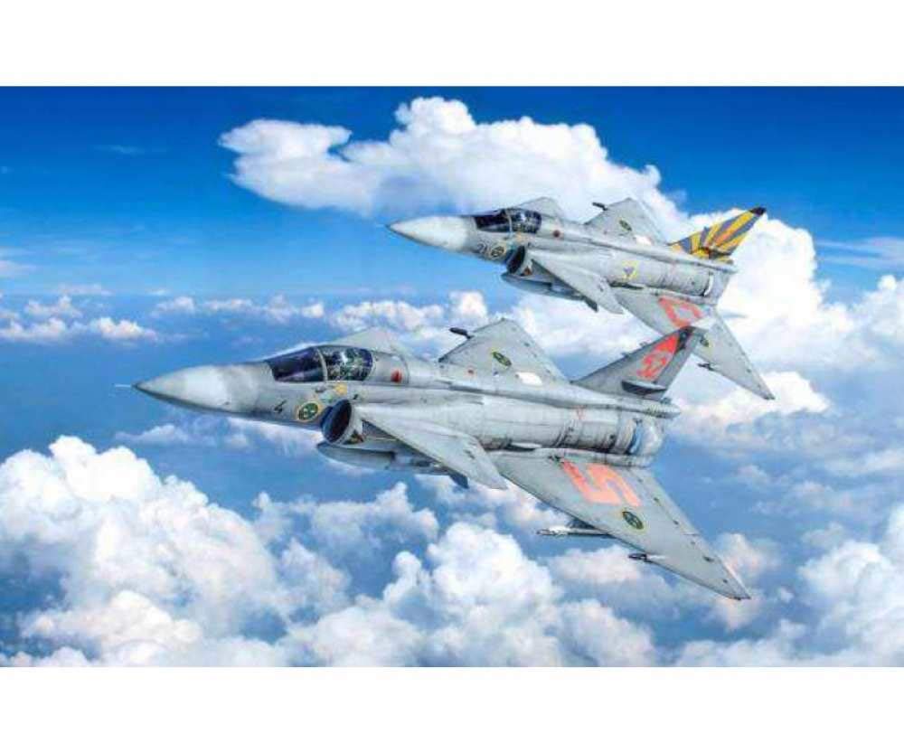 Italeri 510002785 1: 48 Saab Ja 37 Jaktviggen