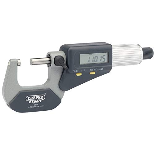 Draper 46599 Digitales Mikrometer, 0-25 mm