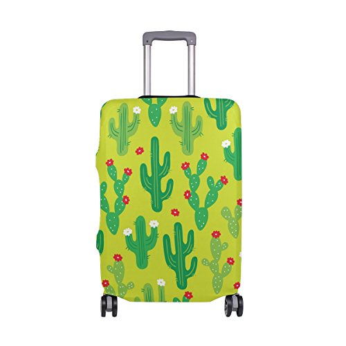 ALAZA Nettes Kaktus-Gekritzel Gepäckabdeckung Für 18-20 Zoll Koffer Spandex Reise-Schutz