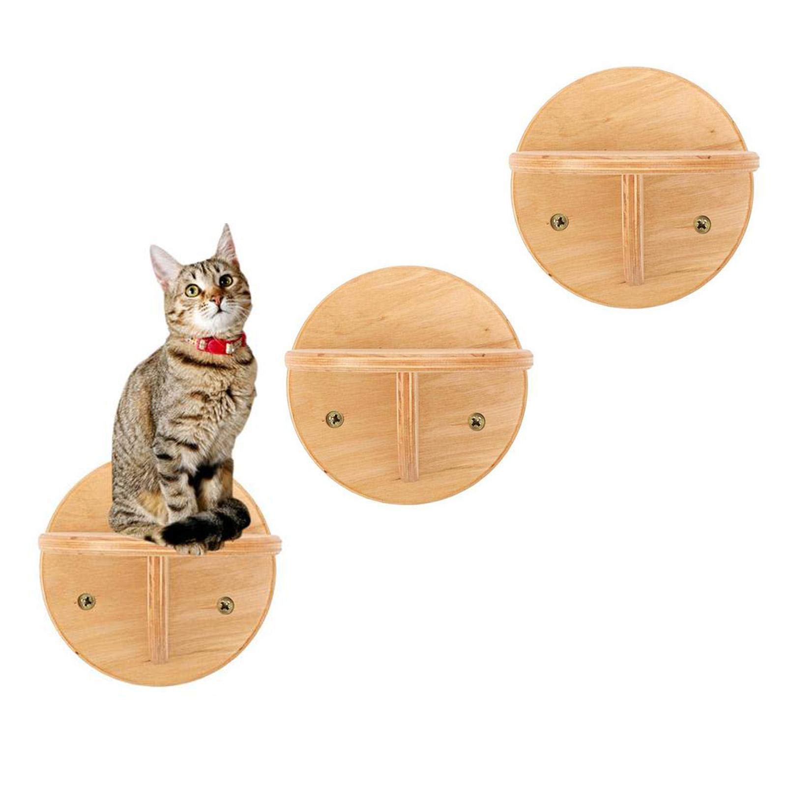 N/K Katzenregale Katzenstufen Katzenbarsch Katzenwolke Katzenbett Wandmontierte Katzenmöbel Ideal zum Klettern mit Katzen (Set 1/2/3)