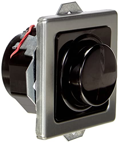 Kopp Vision stahl, Druck-Wechsel-Schalter, Kombigerät, LED-Dimmer, für Glüh-Lampen, 230V Halogenlampen, Phasenanschnitt, 843120088