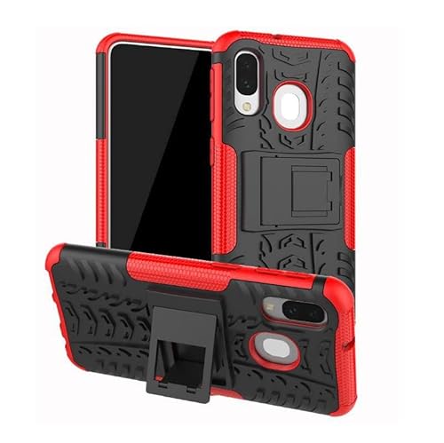 MicroSpareparts Mobile A40 Red Cover Samsung Galaxy A40, MOBX-COVER-A40-R (Samsung Galaxy A40 Shockproof Rugged Tire Armor Protective Case)