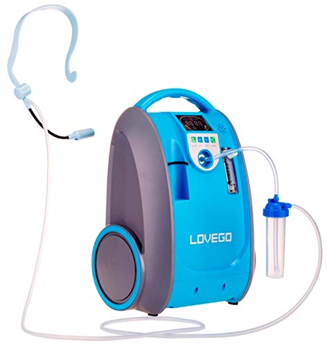 CRONOS Sauerstoffkonzentrator Lovego - 1 bis 5 Liter/Min - Sauerstoffkonzentration 40% - 93% - Deutscher Hersteller - Medizinisches Zertifikat - 220-240V, DC 12-17V, 50-60HZ, Lärm unter 40dB, tragbar