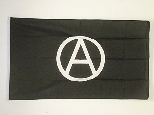 AZ FLAG Flagge Anarchie 250x150cm - ANARCHISMUS Fahne 150 x 250 cm - flaggen Top Qualität