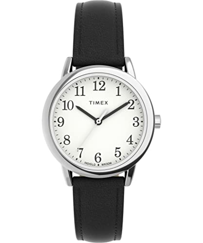 Timex Easy Reader 30mm Damenuhr mit Lederband TW2V69100