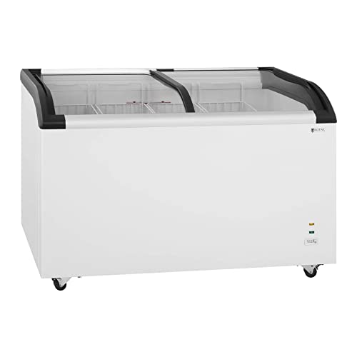 Royal Catering Gefriertruhe Tiefkühltruhe Kühltruhe RCFZ-355 (355 L, 210 W, Kühlmittel R290, Temperaturbereich -18 bis -24°C, Stahl/Aluminium)