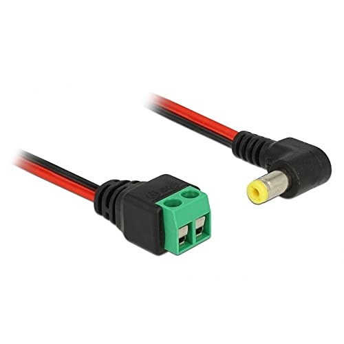 Delock 85715 Kabel, 0,15 m, männlich/weiblich, 2-polig, Schwarz/Rot