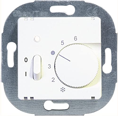 OPUS® 55 Raumtemperaturregler, Öffner, mit Handschalter EIN/AUS Farbe polarweiß