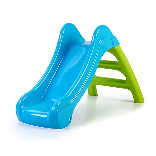 FEBER - First Slide Kinderrutsche, klein, bunt, 2-in-1, mit Schlauchöffnung, zur Wasserrutsche, für Jungen und Mädchen ab 1 Jahr, berühmt (FEB04000)