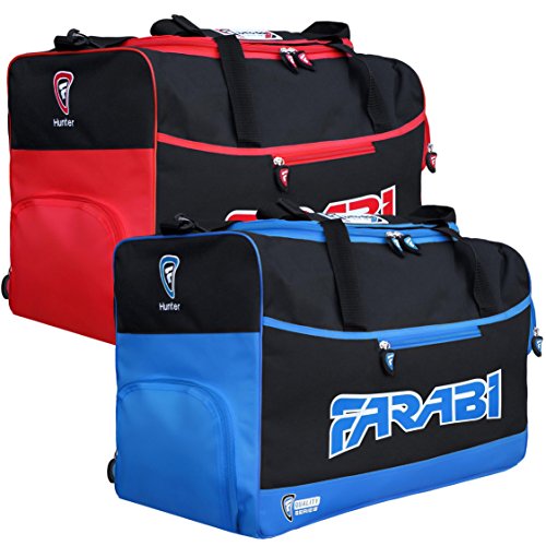 Farabi Sports Sporttasche Gym trainingstasche Fitness Training sporttaschen Trainingsgeräte Sport Tasche (Black/Blue)