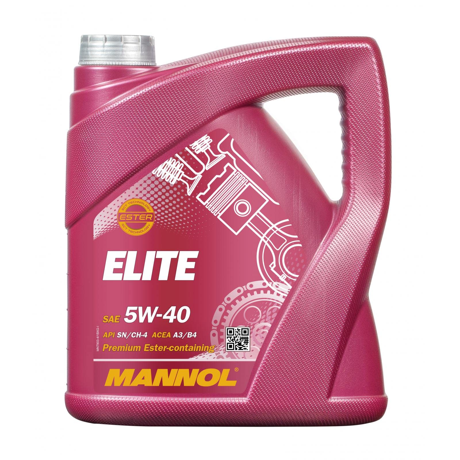 MANNOL Elite 5W-40 API SN/CF Motorenöl, 4 Liter
