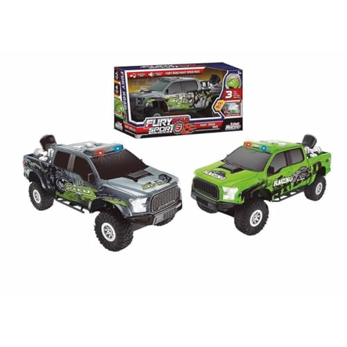 JUGATOYS Fury Road Sport 4 x 4 Auto mit Lichtern und Geräuschen, 29 x 12 x 13 cm, verschiedene Modelle