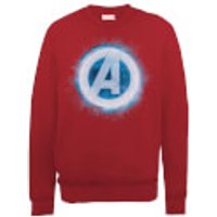 Marvel Avengers Assemble Glowing Logo Sweatshirt - Red - L - Rot